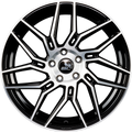 Ultra Wheels UA20 Cobra Black Polished Alufelge 8.5x19 Zoll ET45 LK 5x112 ML66.6