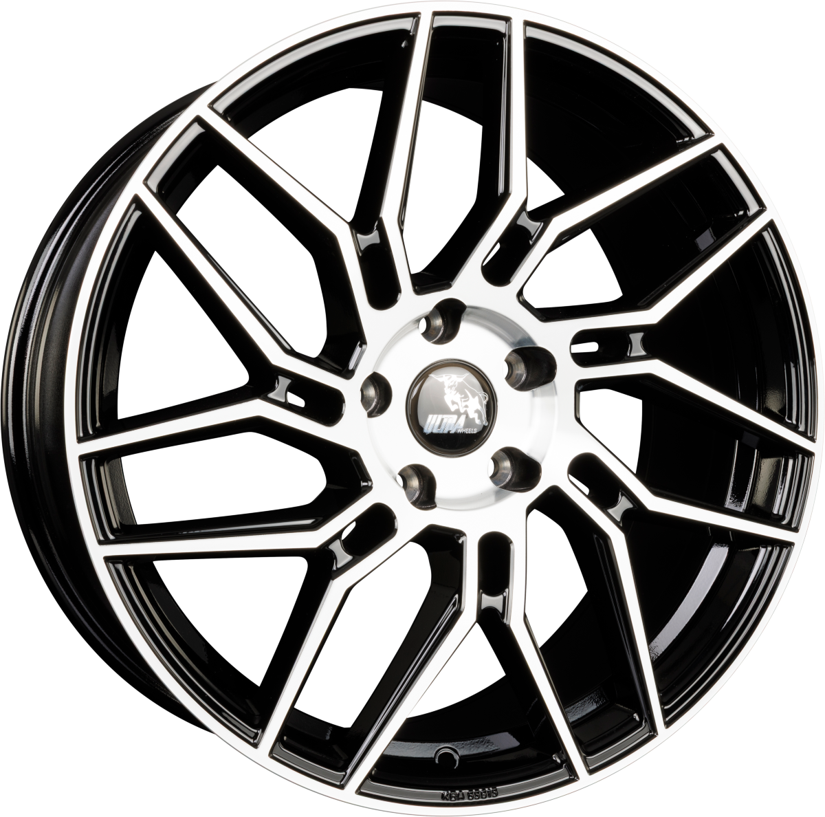 Ultra Wheels UA20 Cobra Black Polished Alufelge 8.5x19 Zoll ET45 LK 5x112 ML66.6 – Bild 2