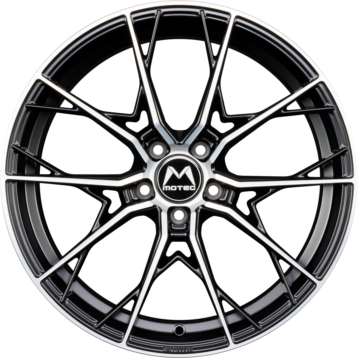 Motec Blaze (MCR7) Schwarz Matt Poliert Alufelge 8.5x19 Zoll ET30 LK 5x112 ML66.6