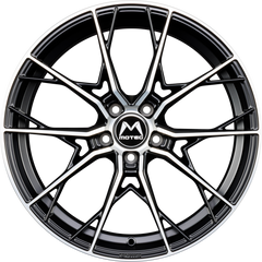 Motec Blaze (MCR7) Schwarz Matt Poliert Alufelge 8.5x19 Zoll ET30 LK 5x112 ML66.6