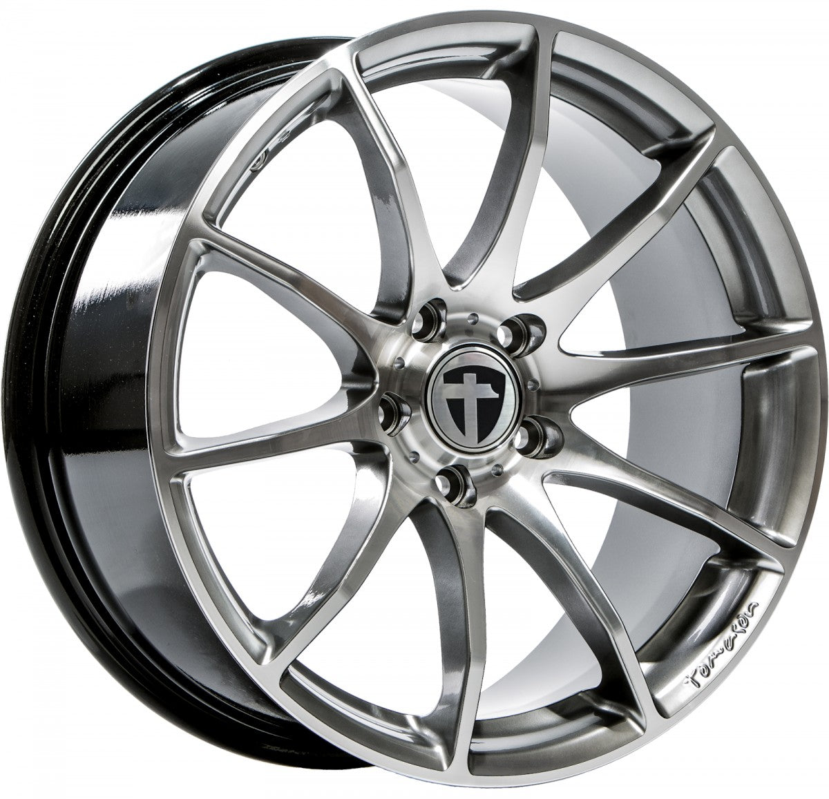 Tomason TN1 hyperblack polished Alufelge 8.5x18 Zoll ET45 LK 5x112 ML72.6