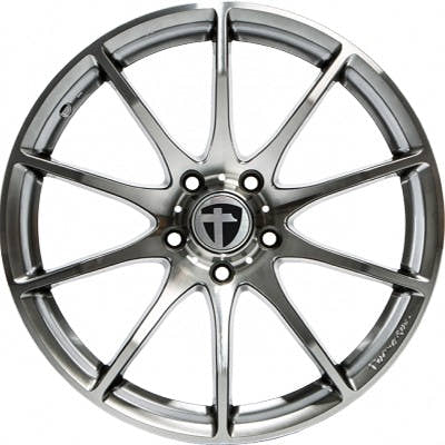 Tomason TN1 hyperblack polished Alufelge 8x17 Zoll ET35 LK 5x100 ML63.4 – Bild 2