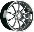 Tomason TN8 hyperblack diamond polished with steel lip Alufelge 8.5x19 Zoll ET45 LK 5x112 ML72.6