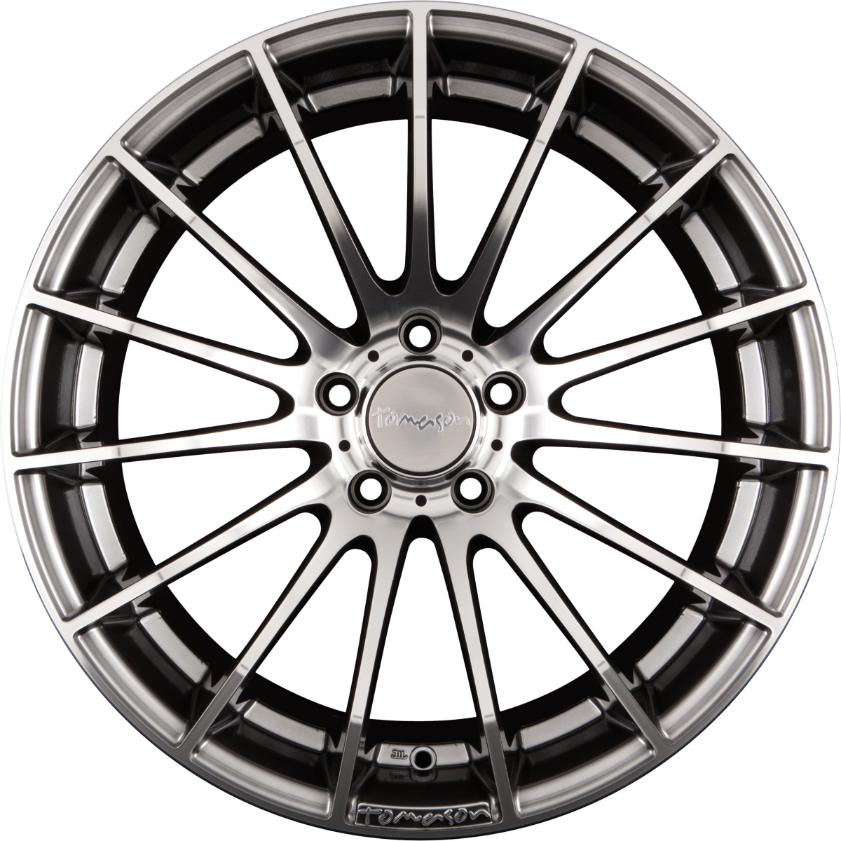 Tomason TN9 Hyperblack Diamond Polished Alufelge 10x22 Zoll ET20 LK 5x120 ML76.9
