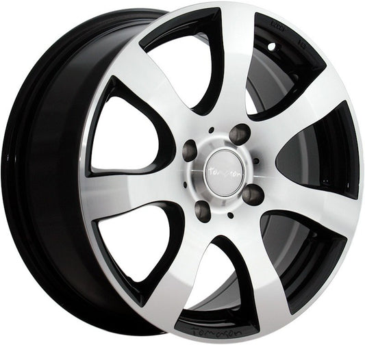Tomason TN3F black polished Alufelge 6.5x16 Zoll ET50 LK 5x120 ML65.1