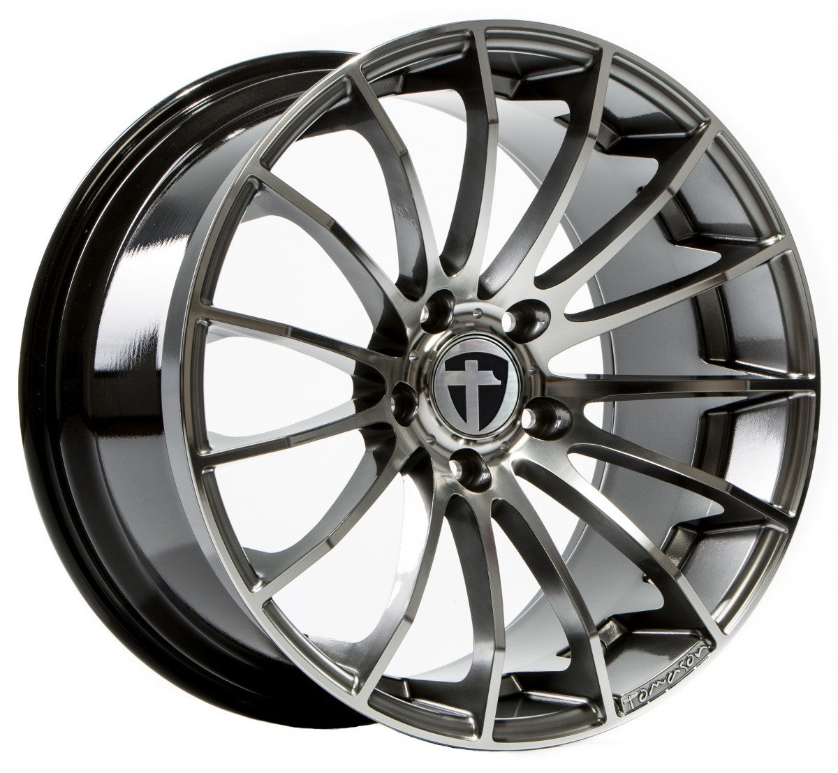 Tomason TN9 hyperblack diamond polished Alufelge 11x20 Zoll ET35 LK 5x112 ML66.5