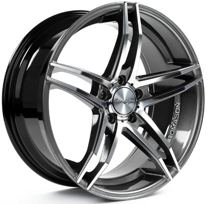 Tomason TN12 dark hyperblack polished Alufelge 8.5x19 Zoll ET40 LK 5x108 ML72.6