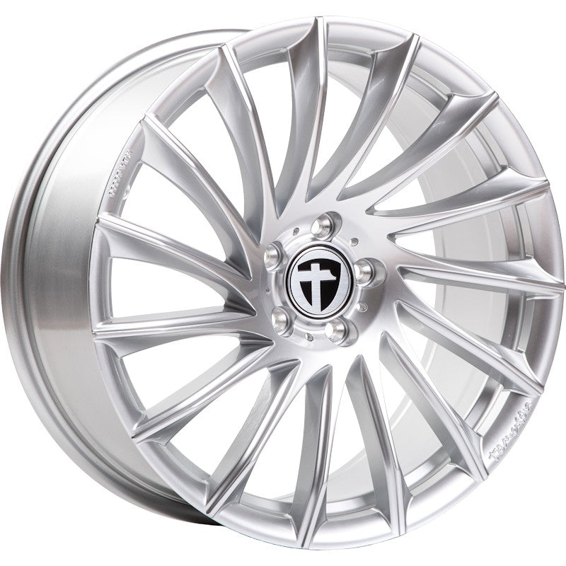 Tomason TN16 bright silver Alufelge 8x18 Zoll ET35 LK 5x112 ML72.6