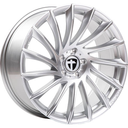 Tomason TN16 bright silver Alufelge 8x18 Zoll ET38 LK 5x120 ML72.6