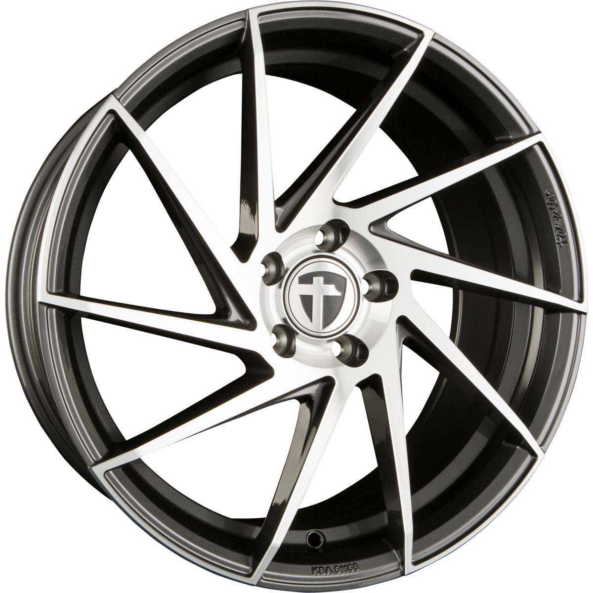 Tomason TN17 Titanium Diamond Polished Alufelge 8x18 Zoll ET40 LK 5x108 ML72.6 – Bild 2