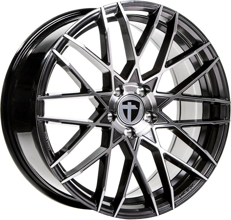Tomason TN19 dark hyperblack polished Alufelge 8.5x19 Zoll ET45 LK 5x112 ML72.6