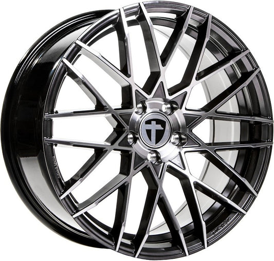 Tomason TN19 dark hyperblack polished Alufelge 8.5x20 Zoll ET45 LK 5x112 ML72.6
