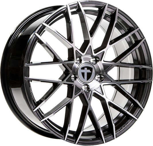Tomason TN19 dark hyperblack polished Alufelge 8.5x20 Zoll ET45 LK 5x112 ML72.6