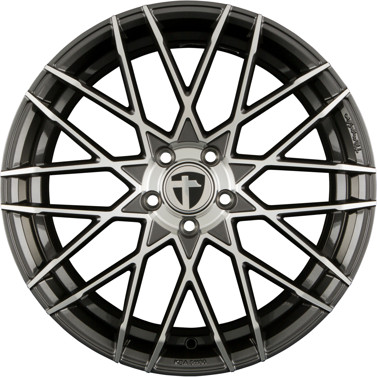 Tomason TN19 Dark Hyperblack Polished Alufelge 9x21 Zoll ET35 LK 5x112 ML72.6