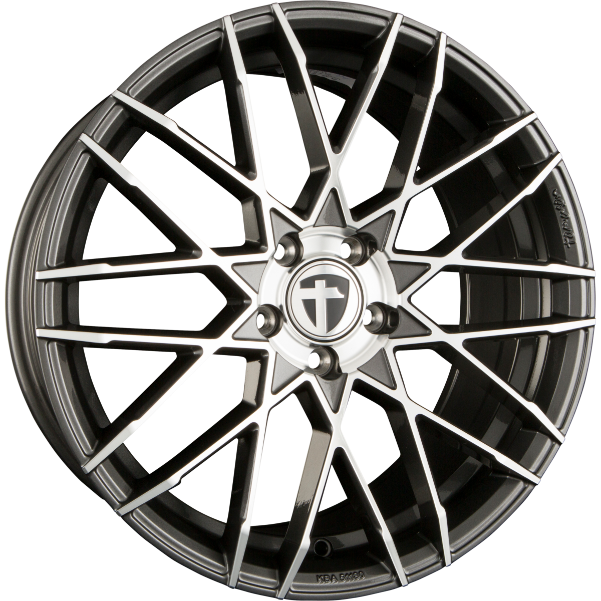 Tomason TN19 Dark Hyperblack Polished Alufelge 9x21 Zoll ET35 LK 5x112 ML72.6 – Bild 2