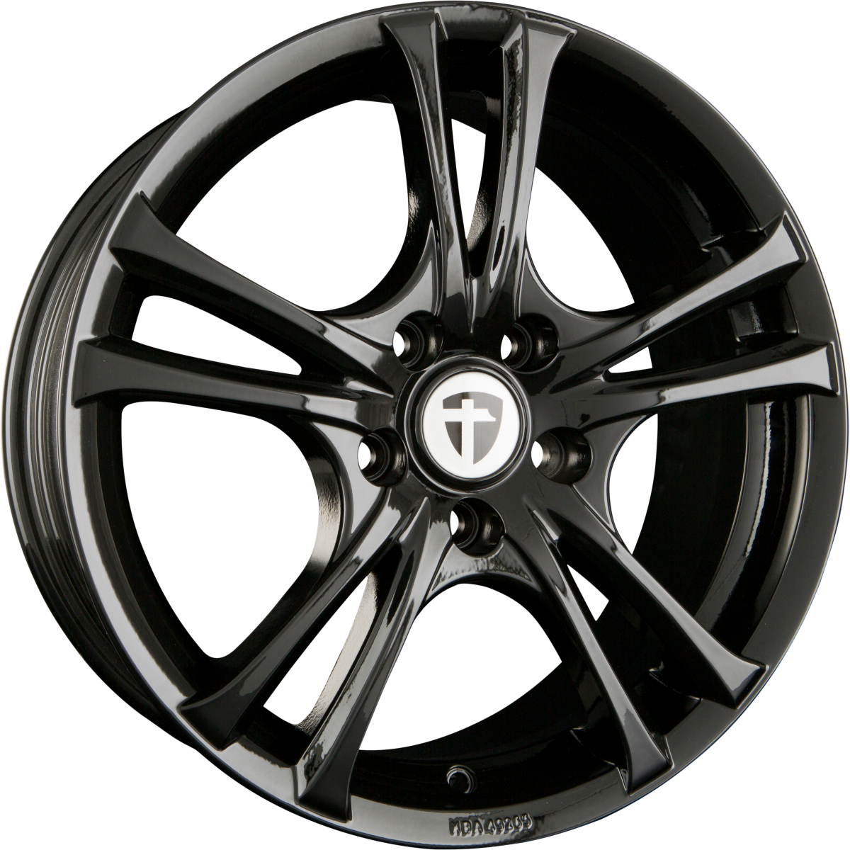 Tomason Easy Black Painted Alufelge 7x16 Zoll ET42 LK 5x108 ML73 – Bild 2