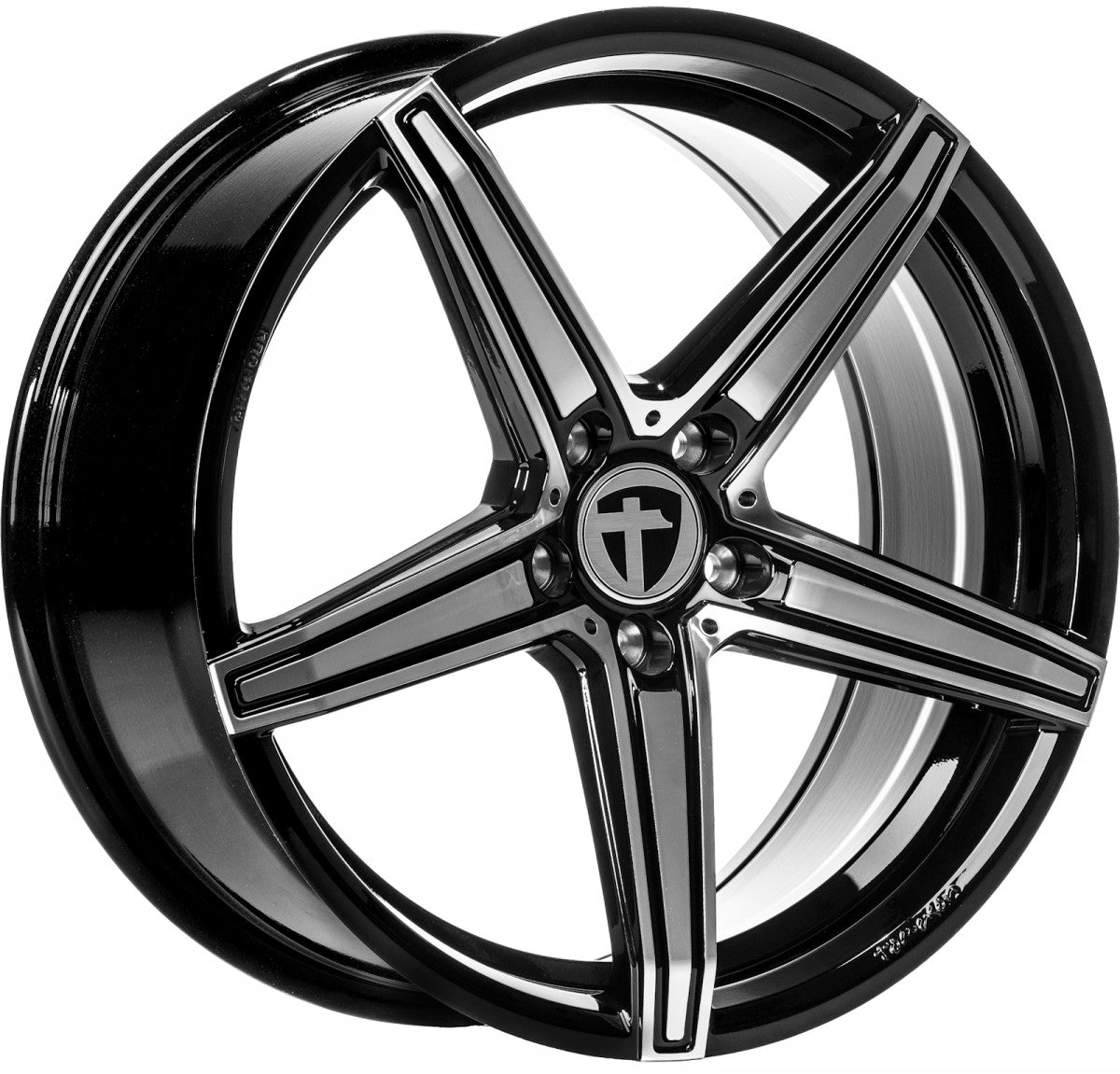 Tomason TN20 dark hyperblack polished Alufelge 8x18 Zoll ET35 LK 5x112 ML72.6