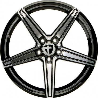 Tomason TN20 dark hyperblack polished Alufelge 8x18 Zoll ET35 LK 5x112 ML72.6 – Bild 2