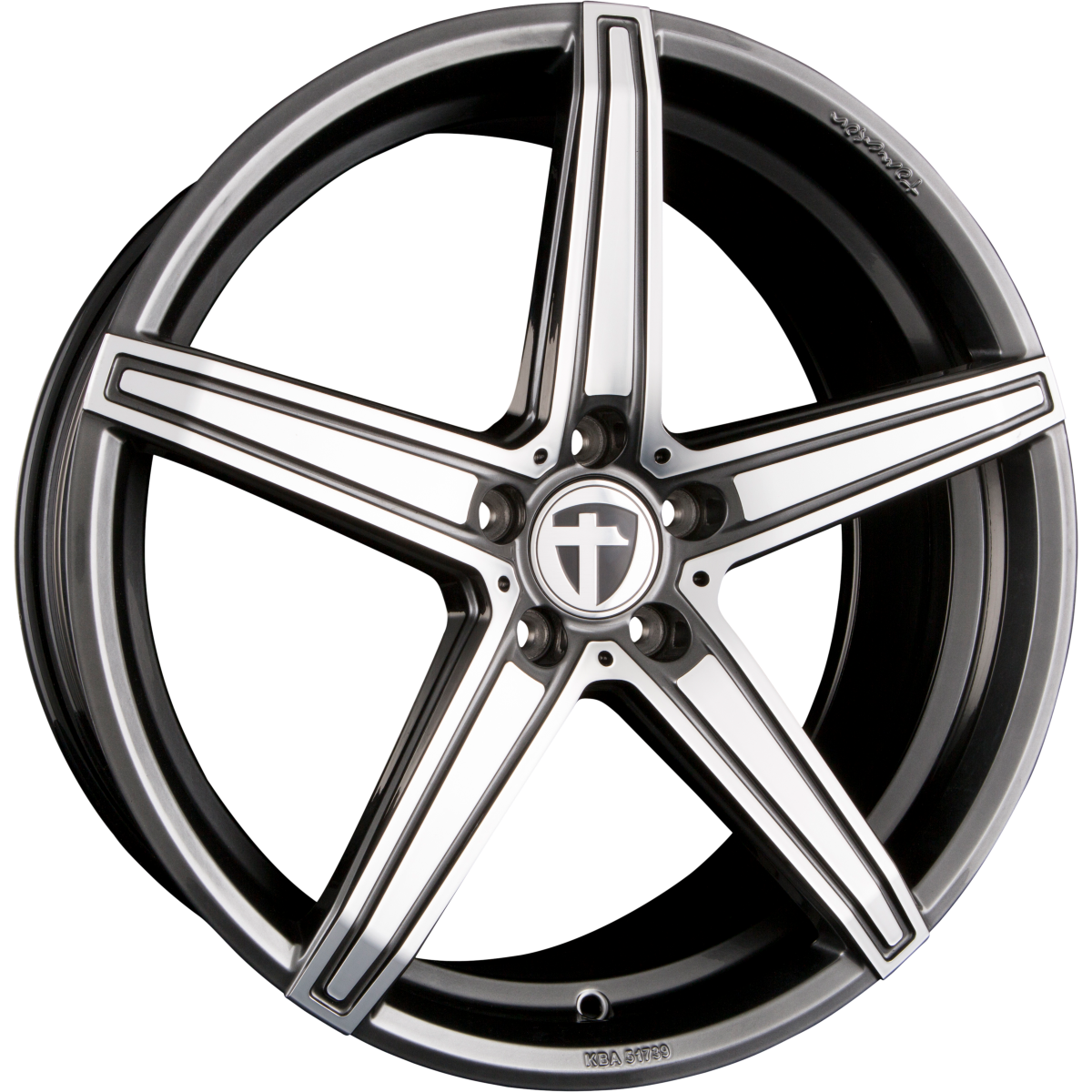 Tomason TN20 Dark Hyper Black Polished Alufelge 8.5x19 Zoll ET30 LK 5x112 ML72.6 – Bild 2