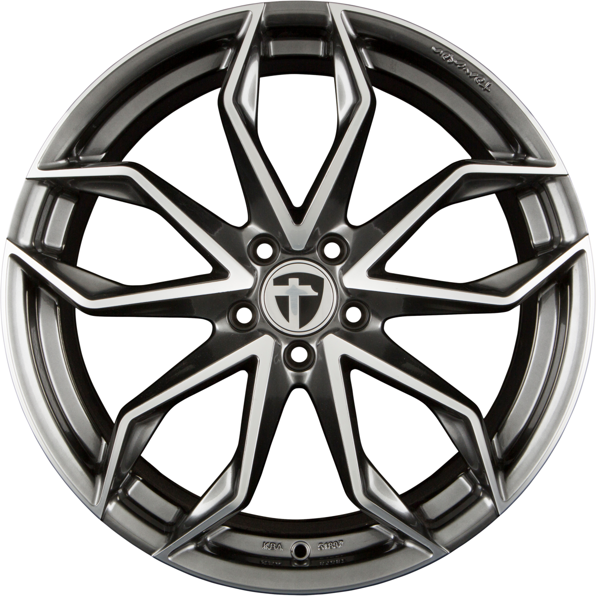 Tomason TN22 Dark Hyperblack Polished Alufelge 8.5x20 Zoll ET45 LK 5x112 ML72.6