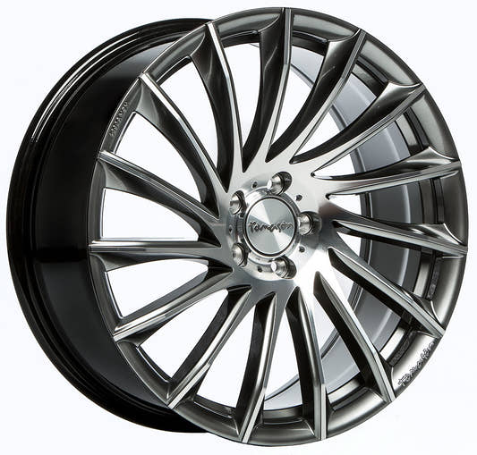 Tomason TN16 dark hyperblack polished Alufelge 8.5x20 Zoll ET40 LK 5x115 ML70.2