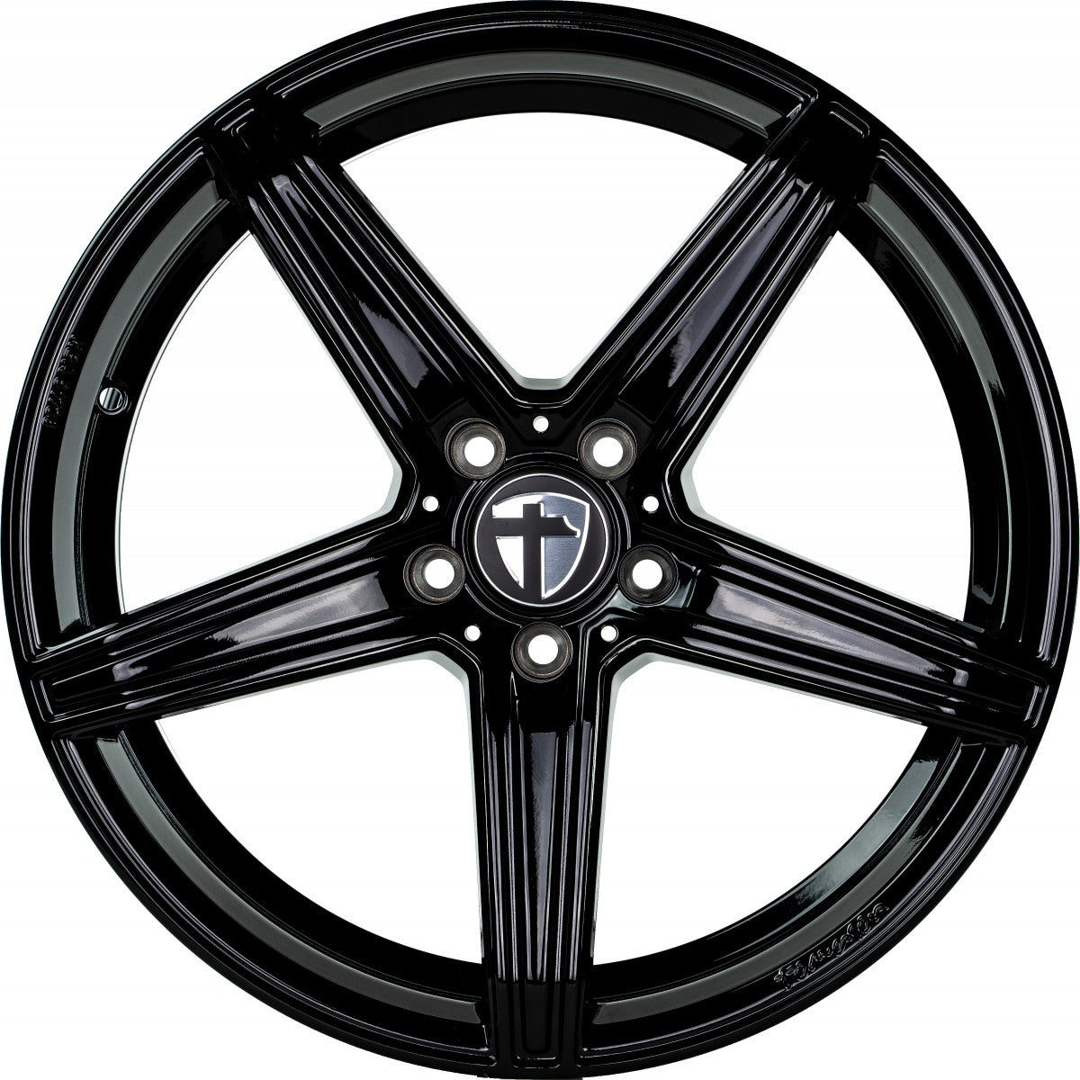 Tomason TN20 black painted Alufelge 8.5x19 Zoll ET30 LK 5x112 ML72.6 – Bild 2