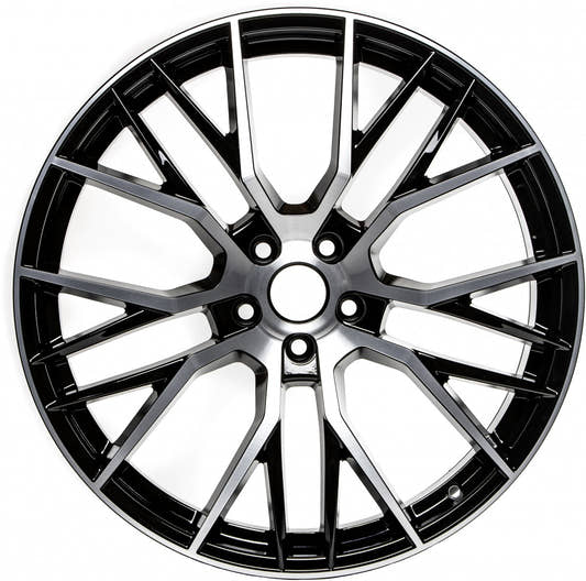 Tomason TN23 black diamond polished Alufelge 8.5x19 Zoll ET44 LK 5x114.3 ML67.1 – Bild 2