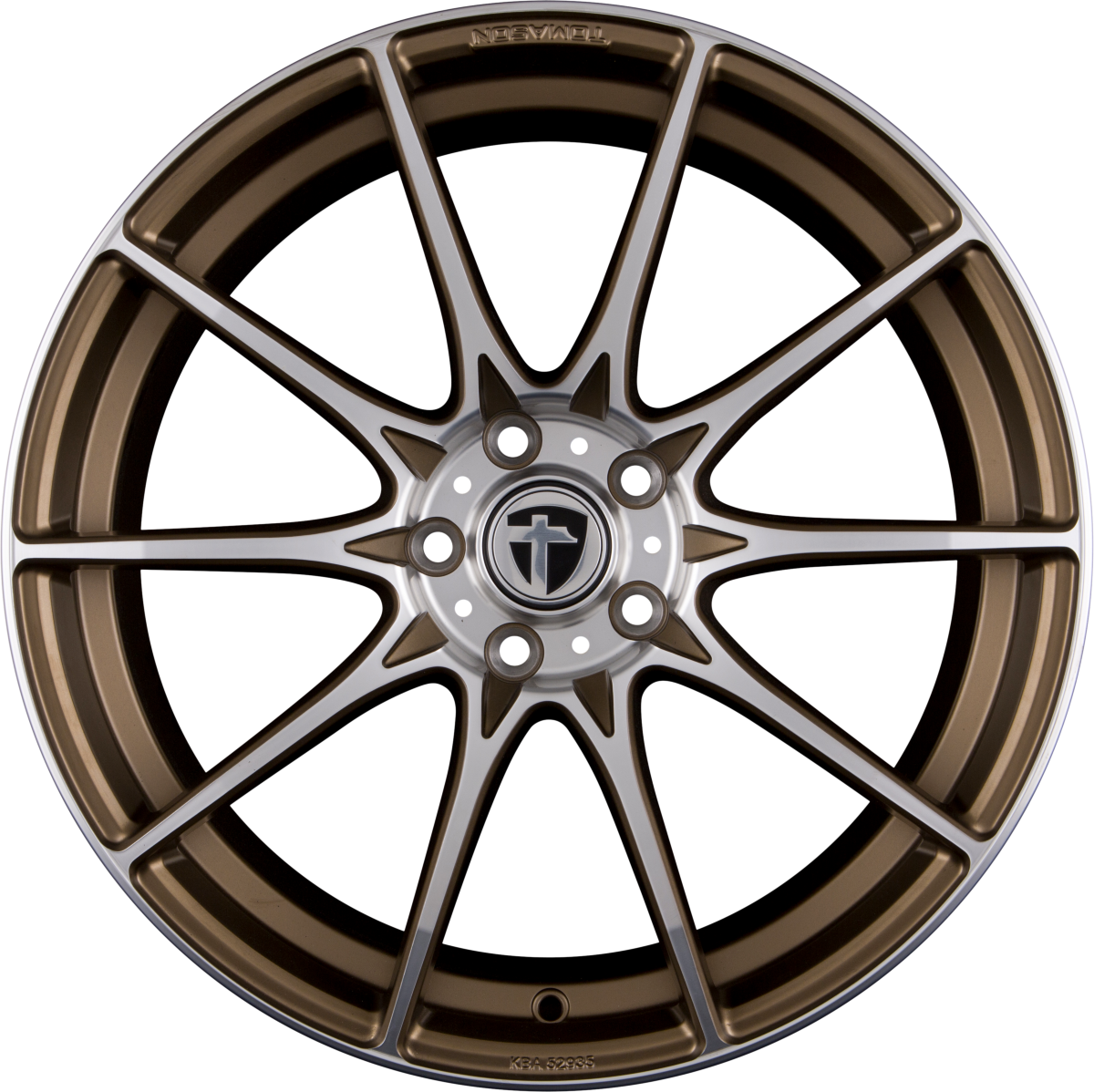 Tomason TN25 Superlight Mattbronze Polished Alufelge 8.5x19 Zoll ET45 LK 5x112 ML72.6