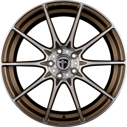 Tomason TN25 Superlight Mattbronze Polished Alufelge 8.5x19 Zoll ET45 LK 5x114.3 ML72.6