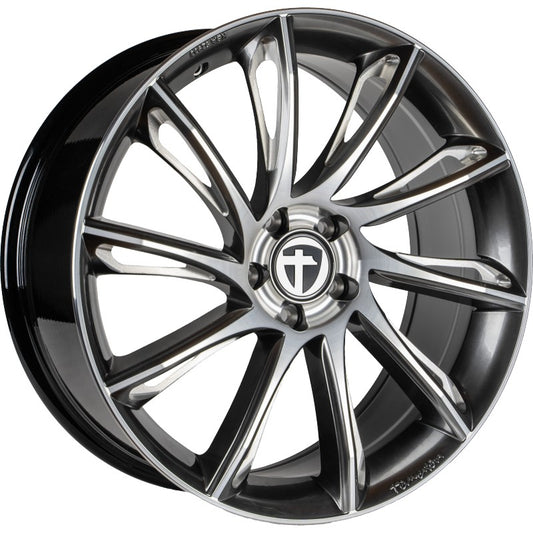 Tomason TN24 dark hyperblack rim polished Alufelge 8.5x19 Zoll ET45 LK 5x108 ML72.6