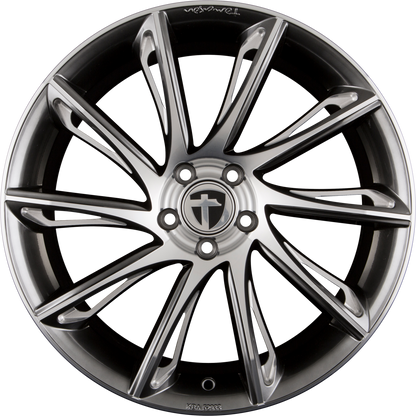 Tomason TN24 Dark Hyper Black CC + Pol Alufelge 8.5x20 Zoll ET30 LK 5x112 ML72.6