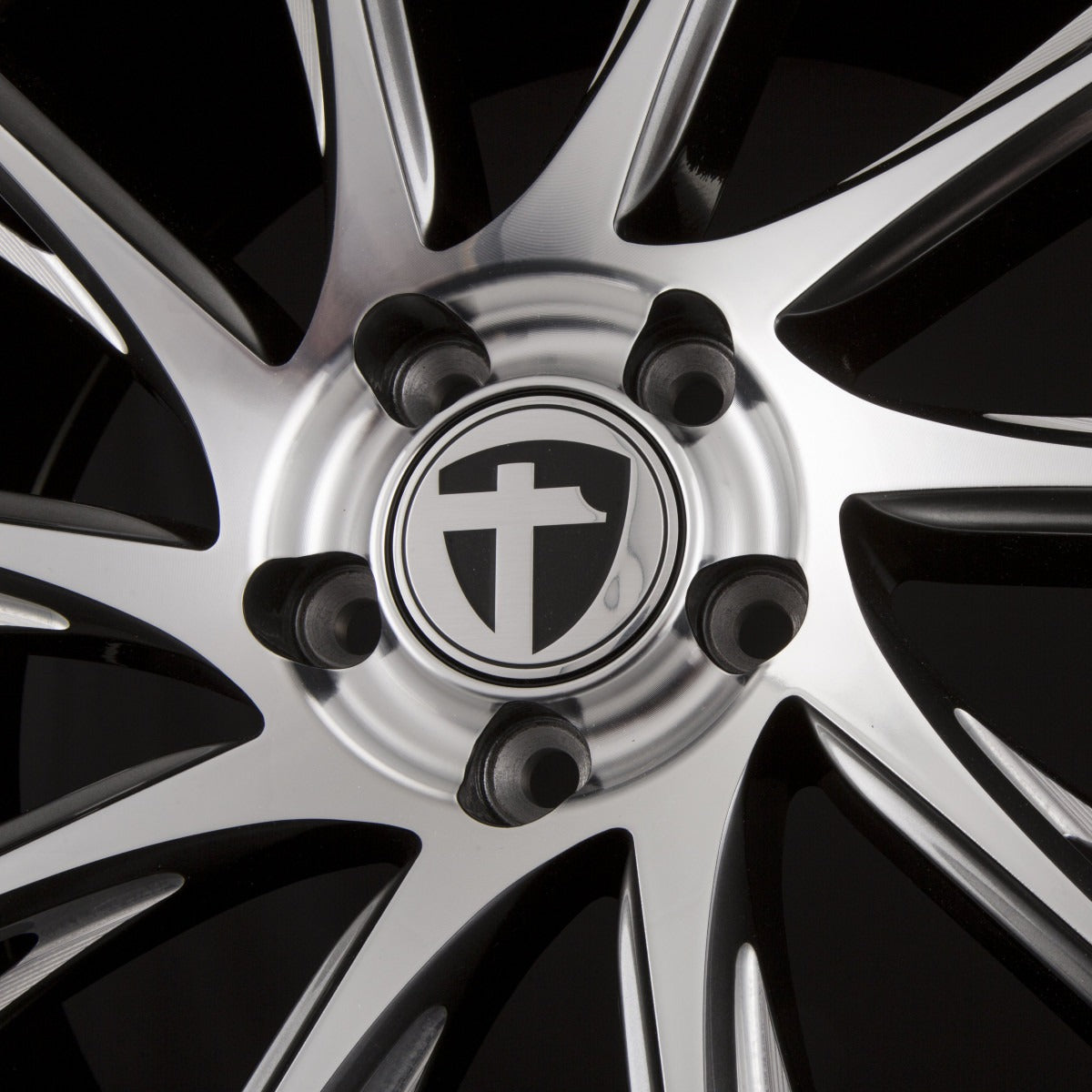 Tomason TN24 Dark Hyper Black CC + Pol Alufelge 8.5x20 Zoll ET30 LK 5x112 ML72.6 – Bild 4