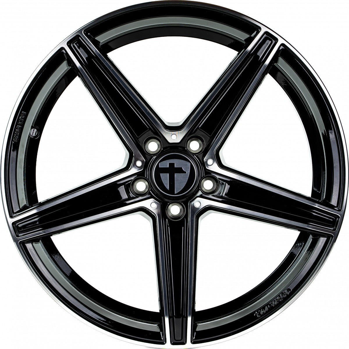 Tomason TN20 black polished Alufelge 8.5x20 Zoll ET45 LK 5x112 ML72.6 – Bild 2