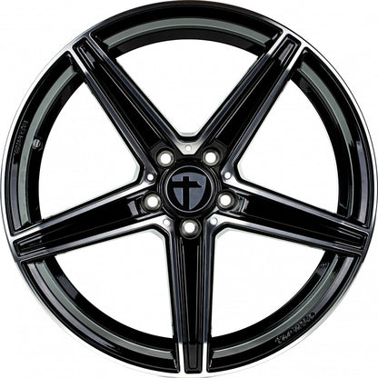 Tomason TN20 black polished Alufelge 8.5x20 Zoll ET45 LK 5x112 ML72.6 – Bild 2