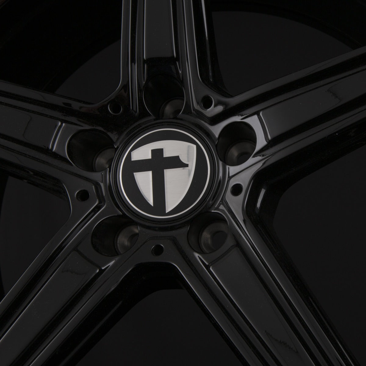 Tomason TN20 New Black Painted Alufelge 8x18 Zoll ET45 LK 5x108 ML72.6 – Bild 4