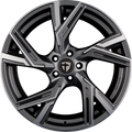 Tomason AR1 Anthracite Diamond Polished Alufelge 8.5x19 Zoll ET35 LK 5x112 ML66.6