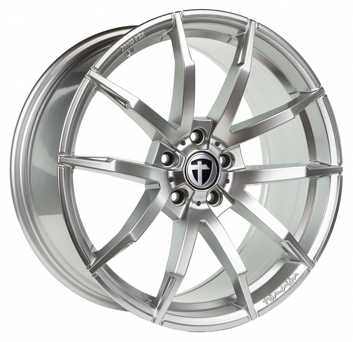 Tomason TN10 high gloss silver Alufelge 8.5x19 Zoll ET30 LK 5x112 ML72.6