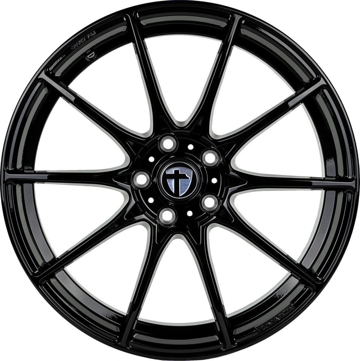 Tomason TN25 Superlight black painted Alufelge 8x18 Zoll ET45 LK 5x114.3 ML72.6 – Bild 2