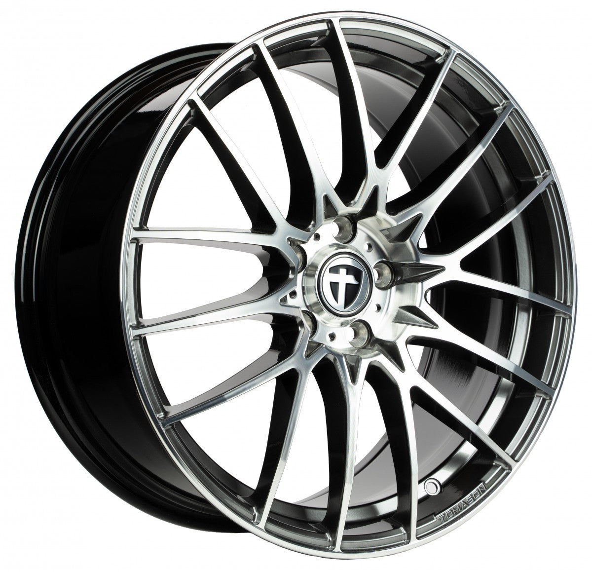Tomason TN26 Light dark hyperblack polished Alufelge 8.5x19 Zoll ET45 LK 5x114.3 ML72.6