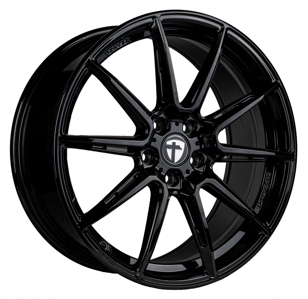 Tomason TN27 Superlight black painted Alufelge 8.5x19 Zoll ET45 LK 5x114.3 ML72.6