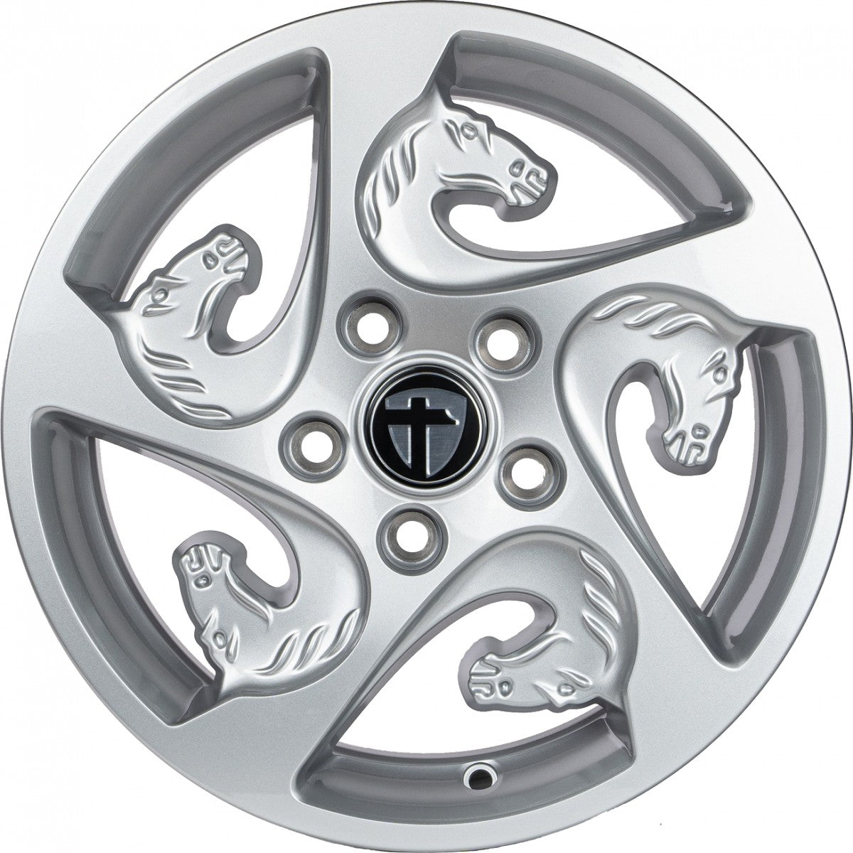 Tomason TR-Horse silver Alufelge 6x15 Zoll ET30 LK 5x112 ML66.5 – Bild 2