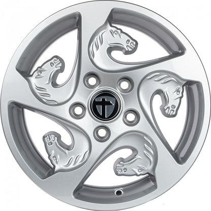 Tomason TR-Horse silver Alufelge 6x15 Zoll ET30 LK 5x112 ML66.5 – Bild 2