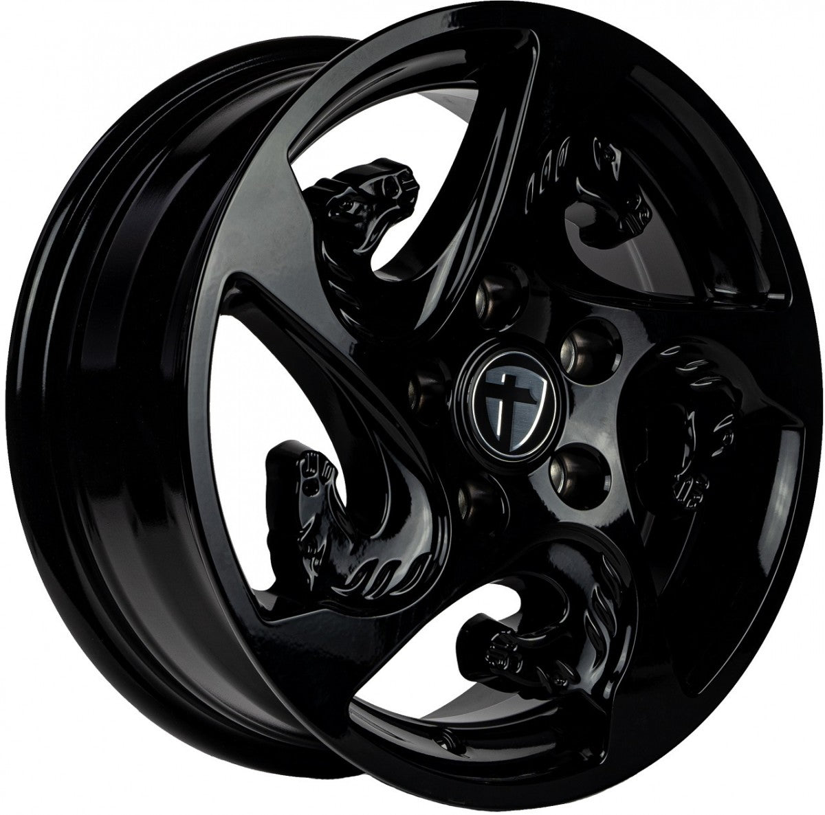 Tomason TR-Horse black painted Alufelge 6x15 Zoll ET30 LK 5x112 ML66.5