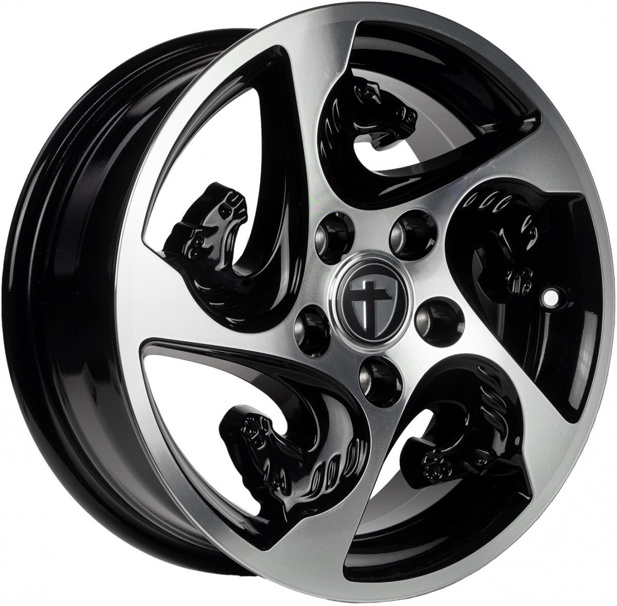 Tomason TR-Horse black polished Alufelge 6x15 Zoll ET30 LK 5x112 ML66.5
