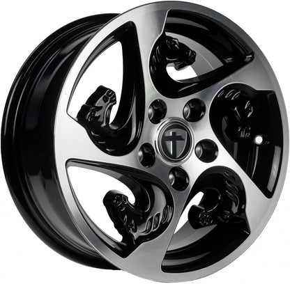 Tomason TR-Horse black polished Alufelge 6x15 Zoll ET30 LK 5x112 ML66.5