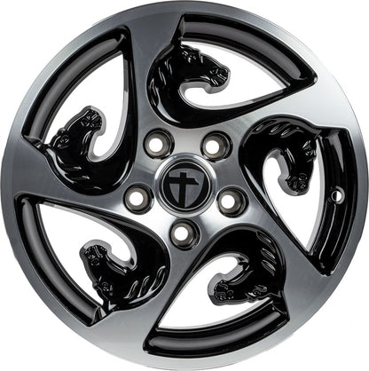 Tomason TR-Horse black polished Alufelge 6x15 Zoll ET30 LK 5x112 ML66.5 – Bild 2