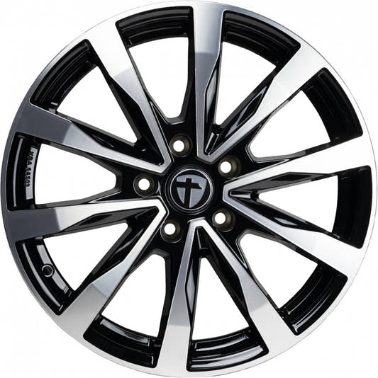 Tomason TN28 black polished Alufelge 7.5x18 Zoll ET47 LK 5x112 ML66.5 – Bild 2
