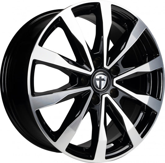 Tomason TN28 black polished Alufelge 7.5x18 Zoll ET53 LK 5x118 ML71.1