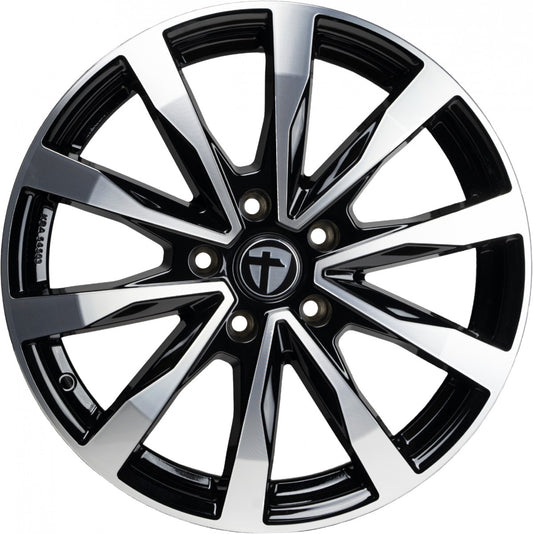 Tomason TN28 black polished Alufelge 7.5x18 Zoll ET53 LK 5x118 ML71.1 – Bild 2