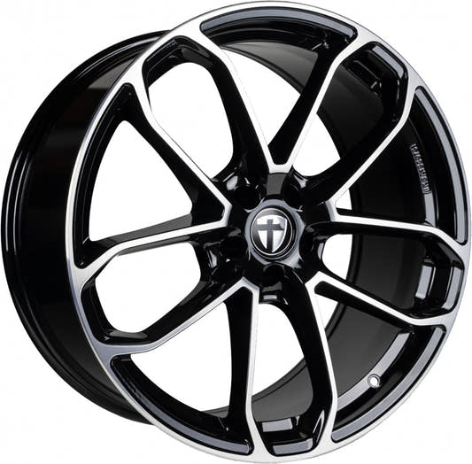 Tomason AR2 black polished Alufelge 9.5x21 Zoll ET19 LK 5x112 ML66.6